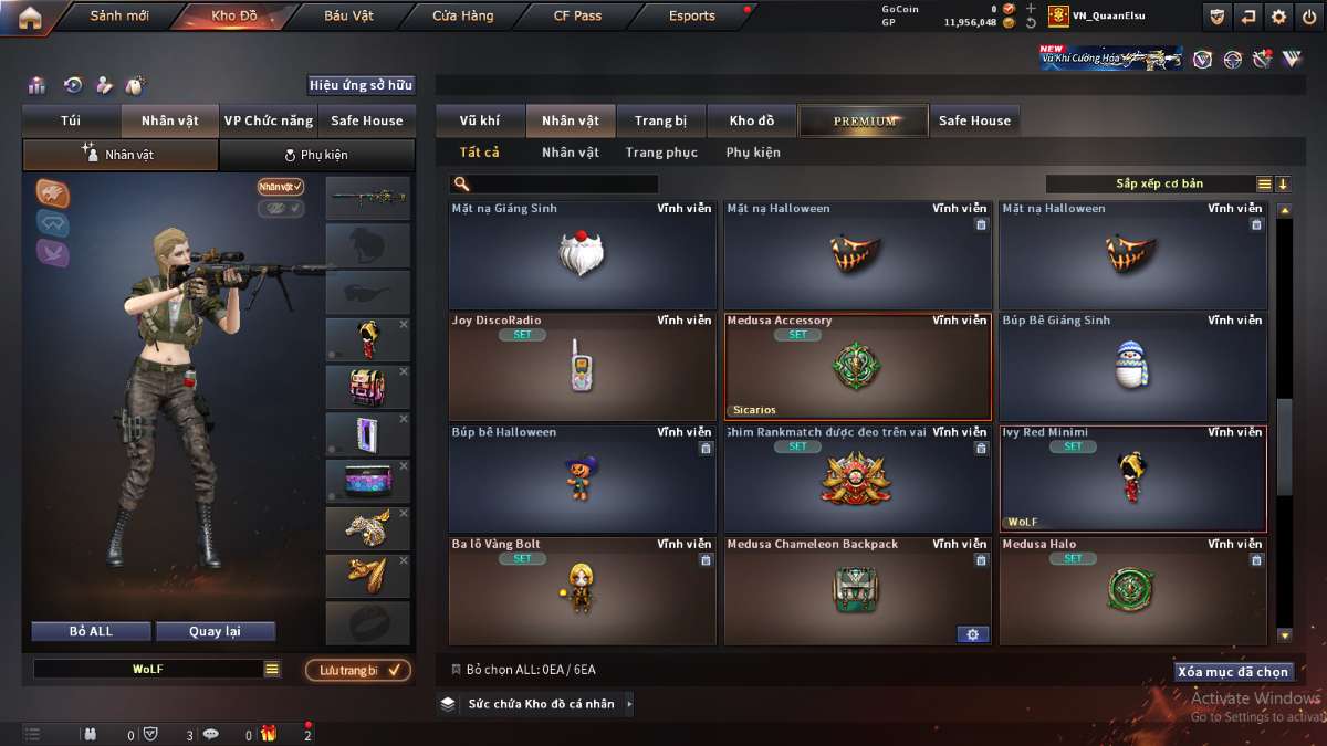 shop acc cf uy tin gia re
